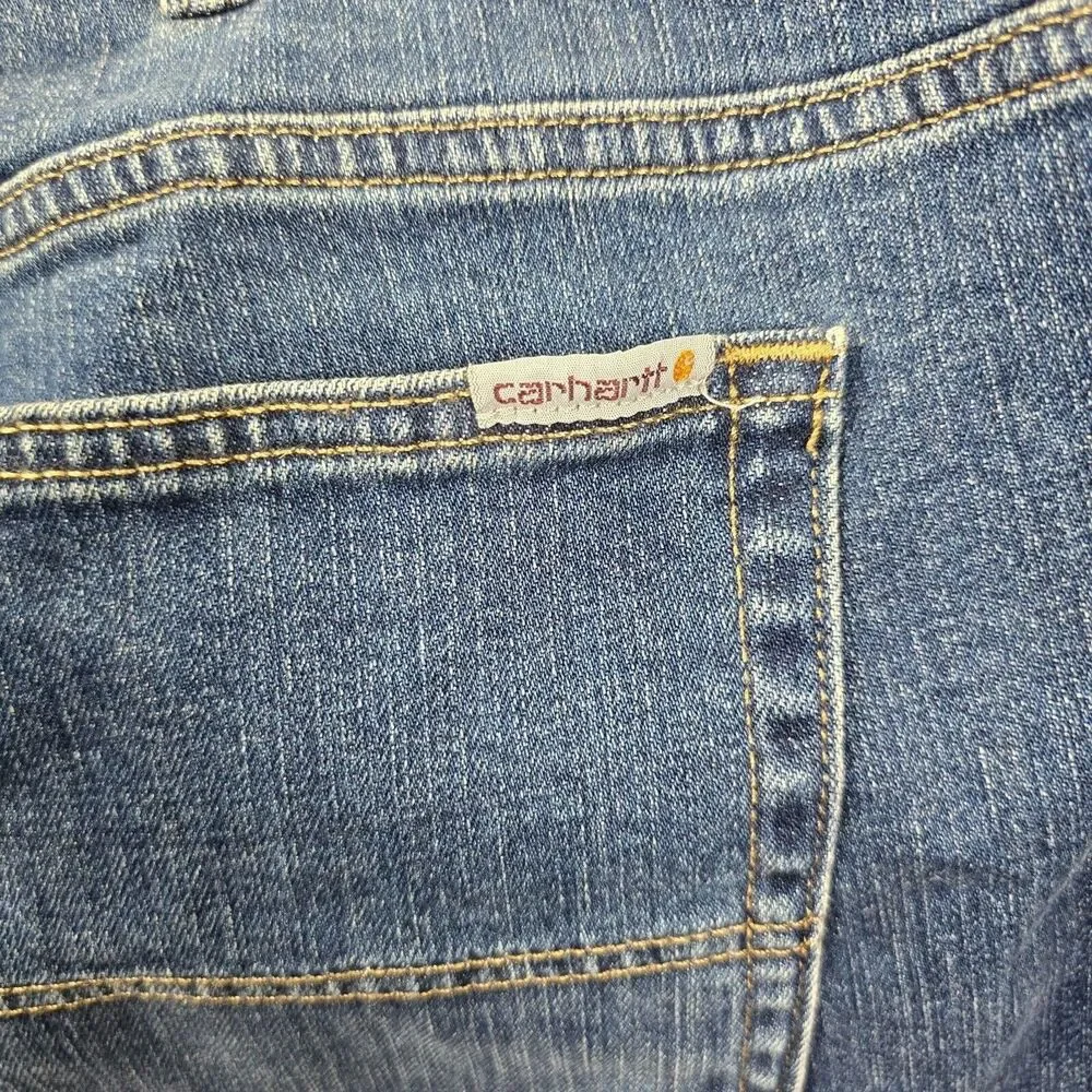 NWT Carhartt Women's Blaine Blue Original Fit Straight Leg Size 16W